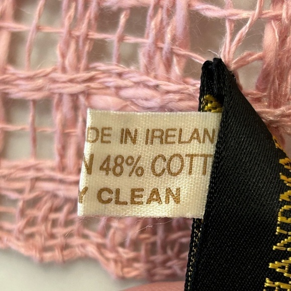 Vintage Helena Ruuth Scarf Linen Cotton Blend Italy - Picture 6 of 7